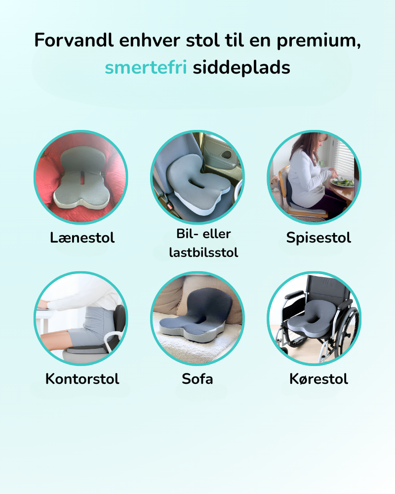 ErgoSæde™ - Sittkudde för Snabb Avlastning