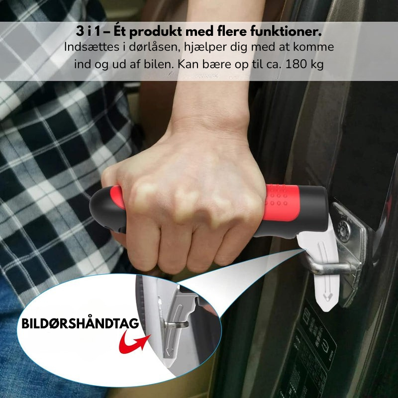 AutoStøtte™ – 3-i-1 Bilhandtag och Nödhjälp