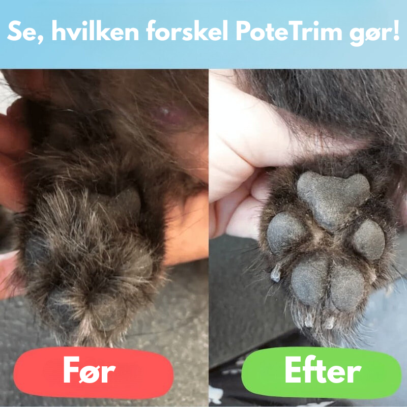 PoteTrim™ – Skonsam och Tyst Pälspf care för Tassarna