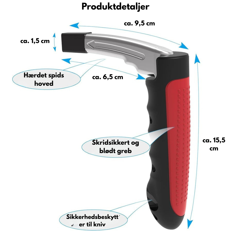AutoStøtte™ – 3-i-1 Bilhandtag och Nödhjälp