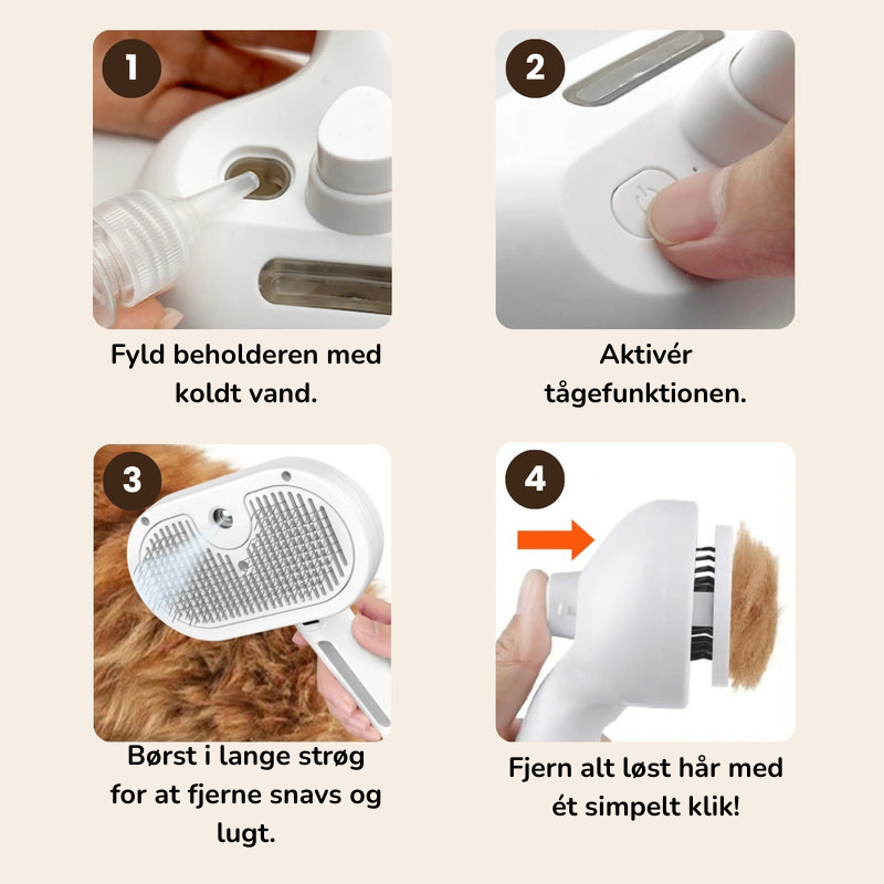 MistBrush™ – Fuktar, masserar och avlägsnar hår utan smärta