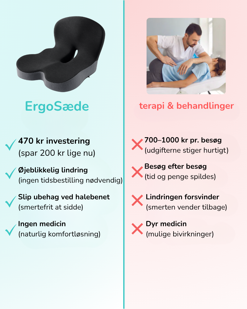 ErgoSæde™ - Sittkudde för Snabb Avlastning