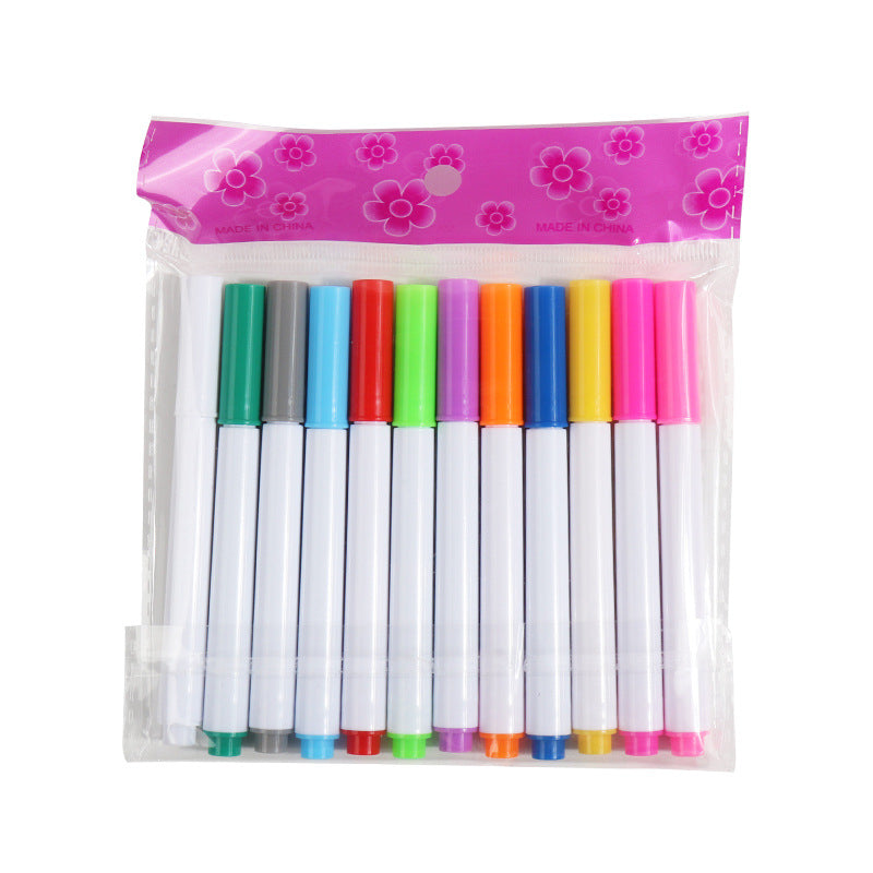 12-pack Färgglada Pennor för Luminösa LED Ritplattor