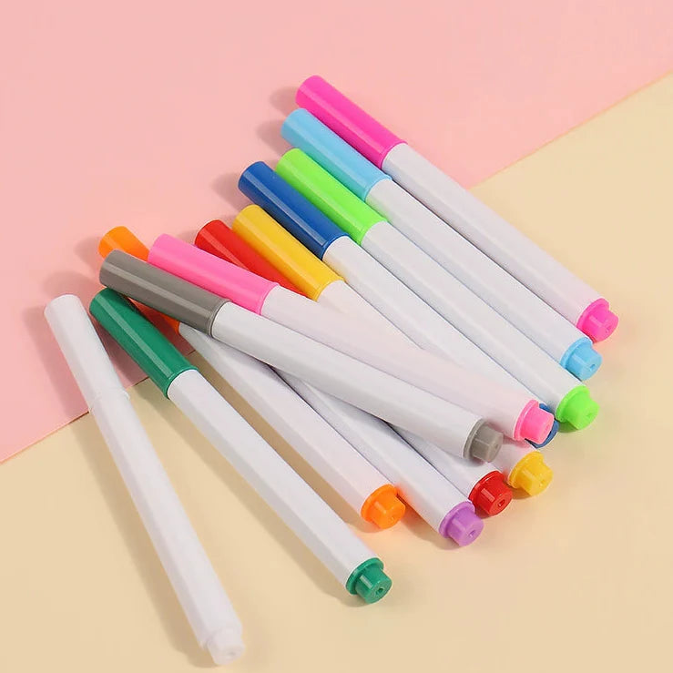 12-pack Färgglada Pennor för Luminösa LED Ritplattor